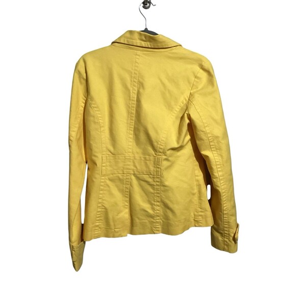 Roxy Yellow 100% Cotton Double Breasted Jacket L - Picture 2 of 5
